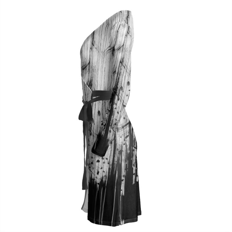 Eagle Feather Wrap Dress