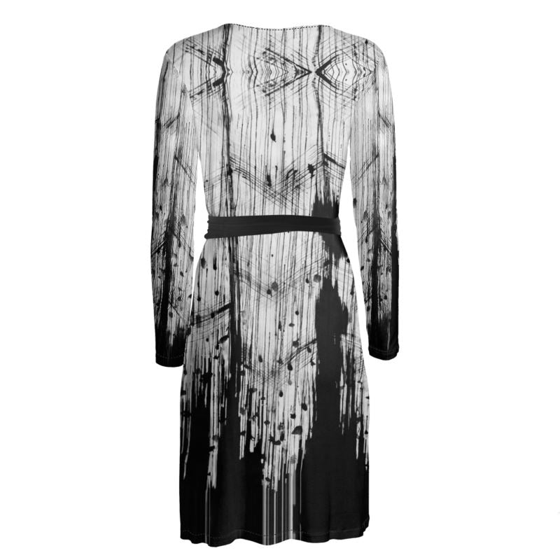 Eagle Feather Wrap Dress