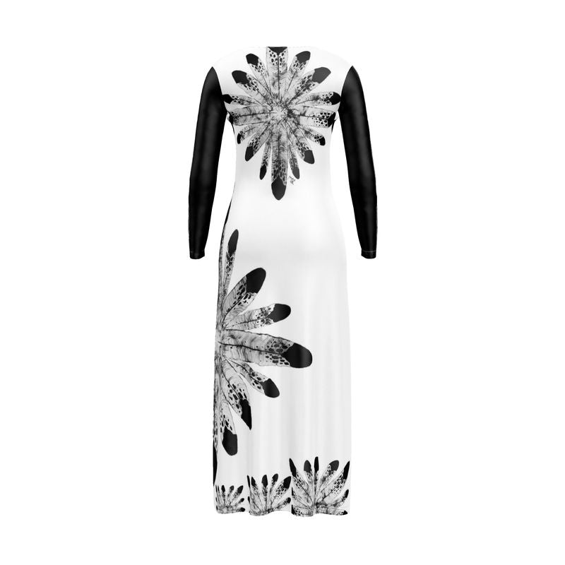 Eagle Feather Bustle Long Cardigan