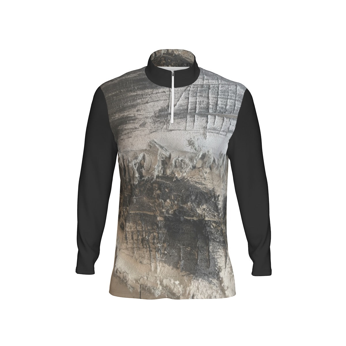 All-Over Print Men's Sports Collar Jersey With Long Sleeve| Interlock