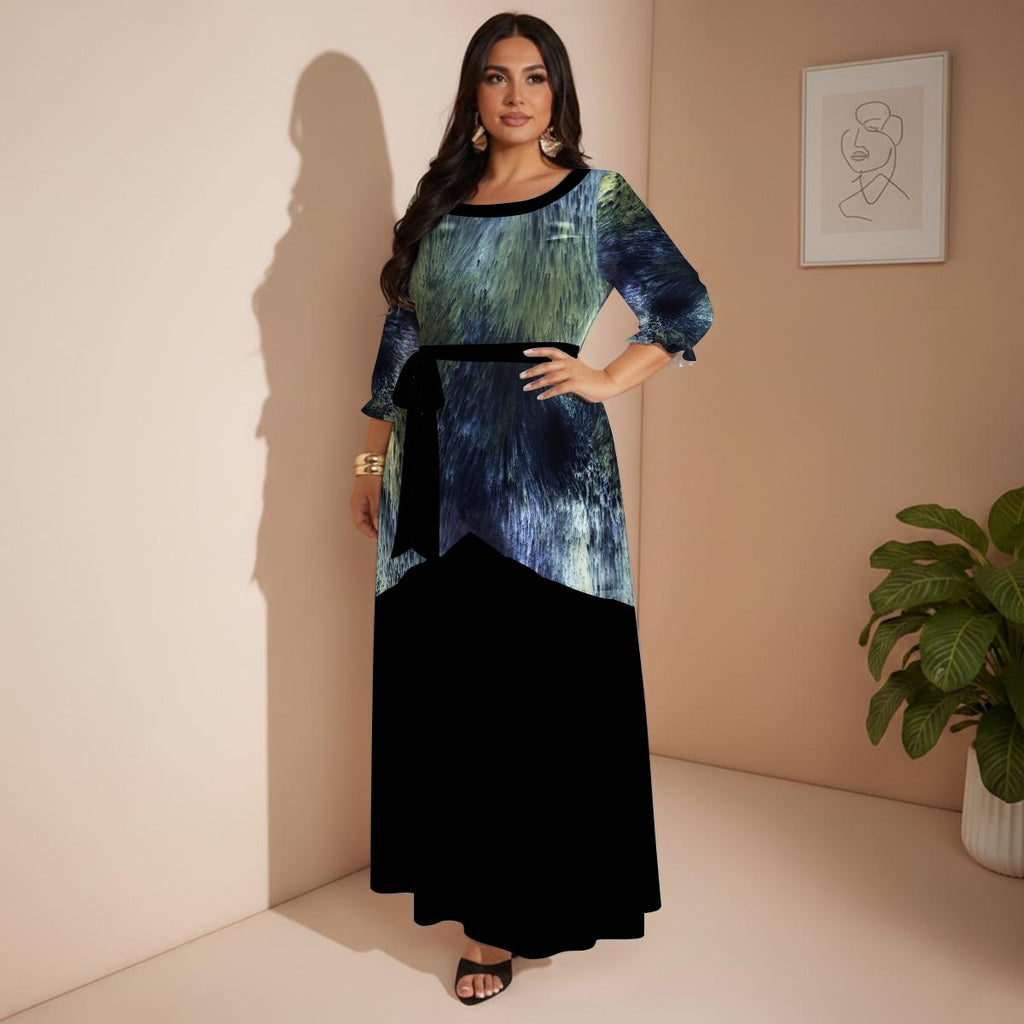 All-Over Print Women’s Maxi Dress|Plus Size