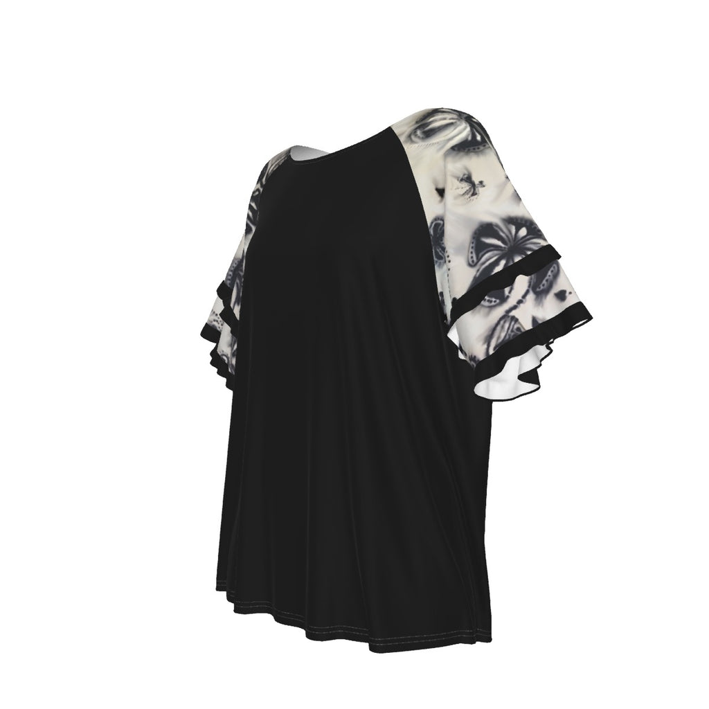 Women's Round Neck Raglan Sleeve T-shirt