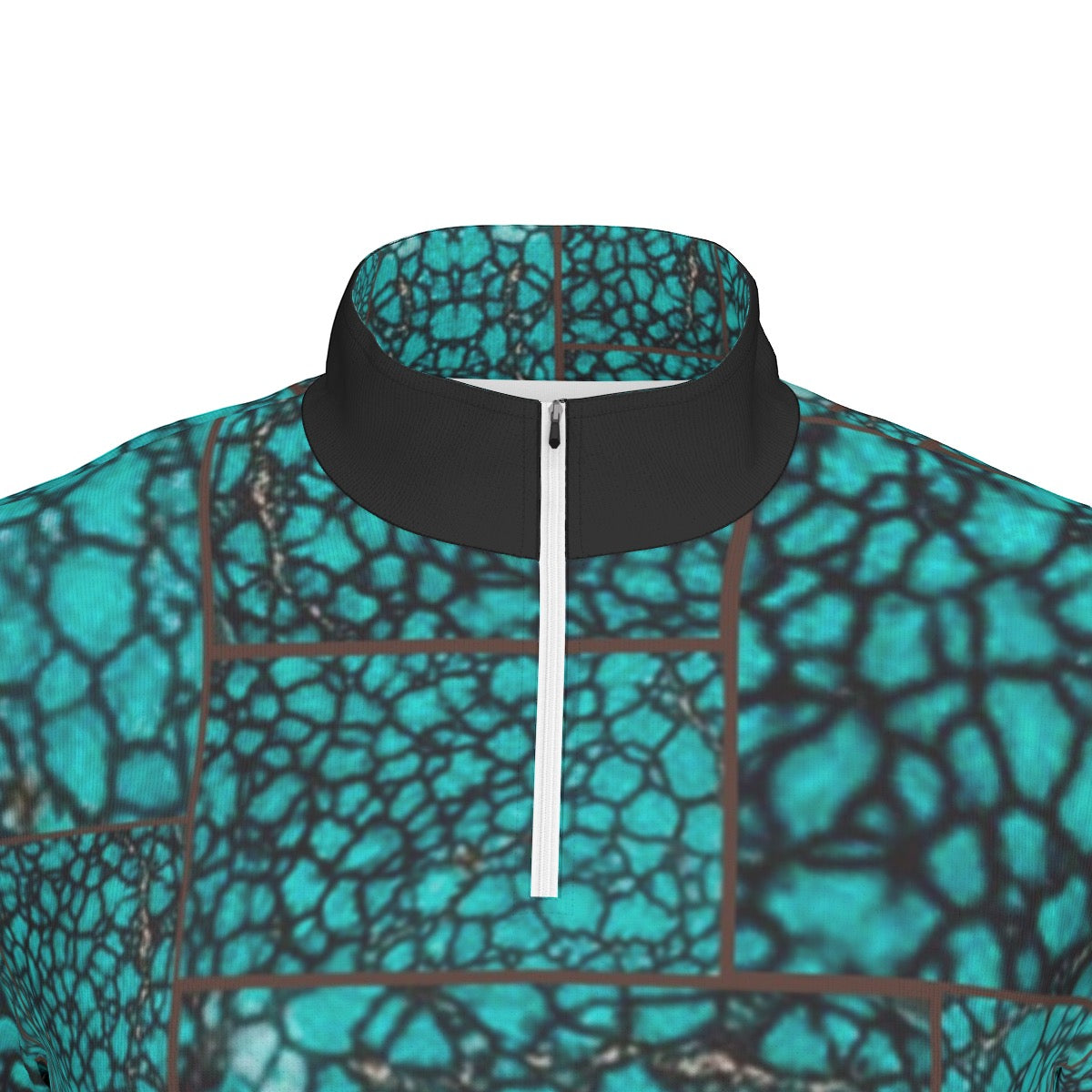 All-Over Print Men's Sports Collar Jersey With Long Sleeve| Interlock