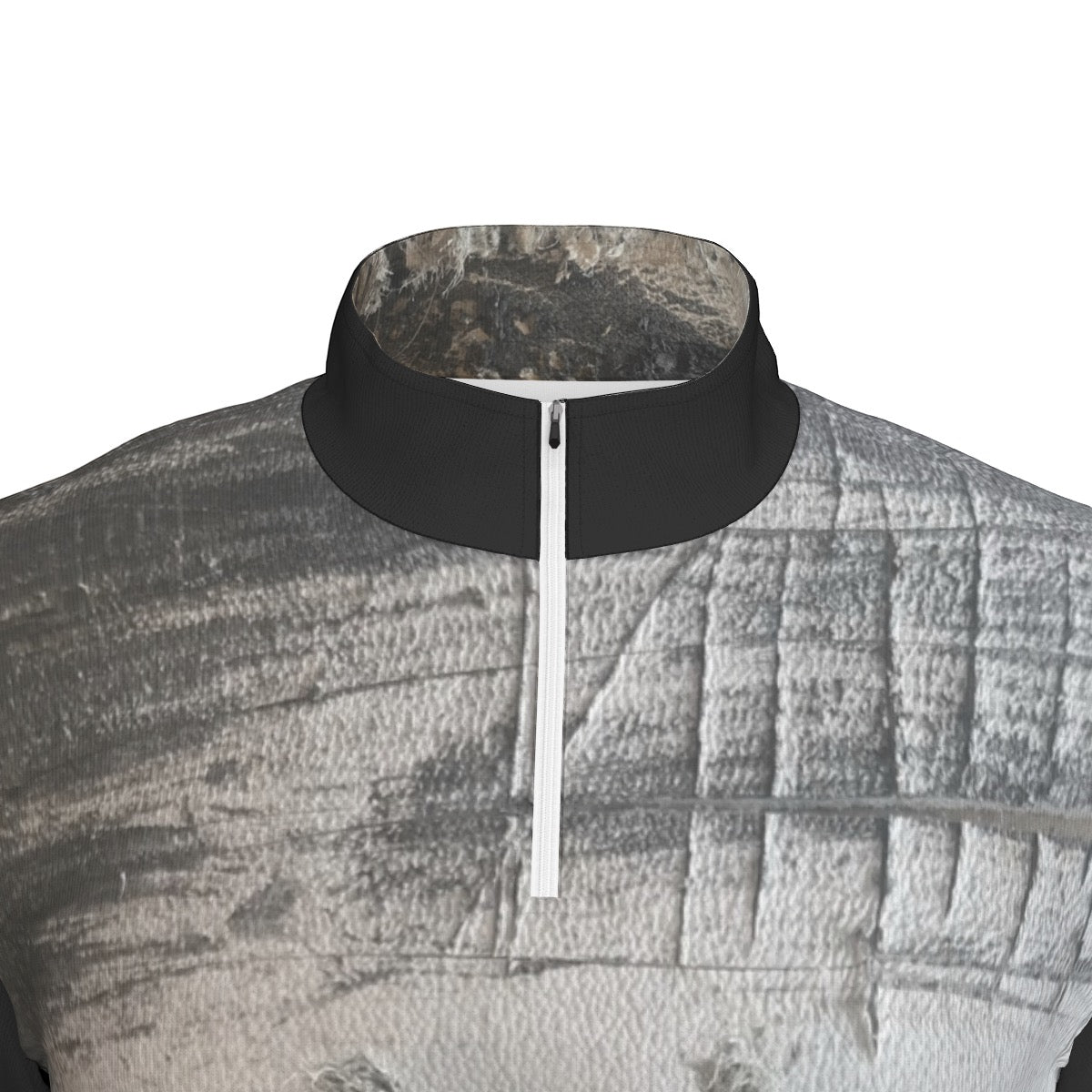 All-Over Print Men's Sports Collar Jersey With Long Sleeve| Interlock
