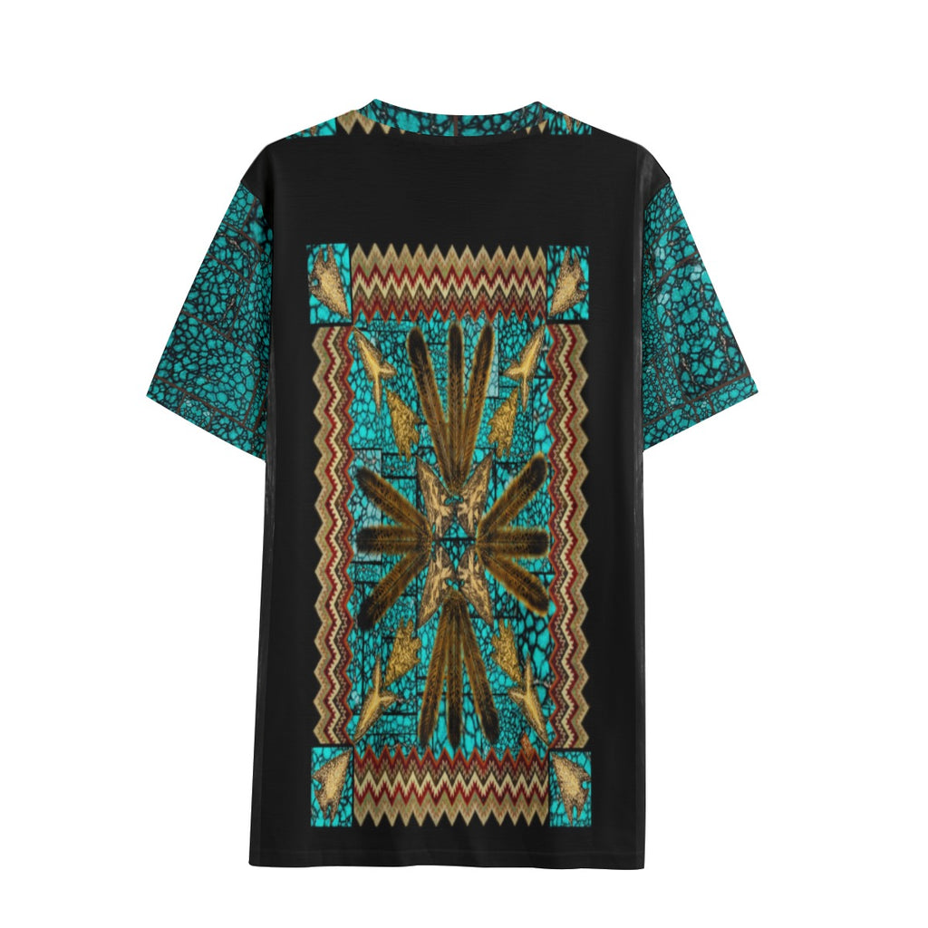 Eco-friendly All-over Print Unisex V-neck T-Shirt