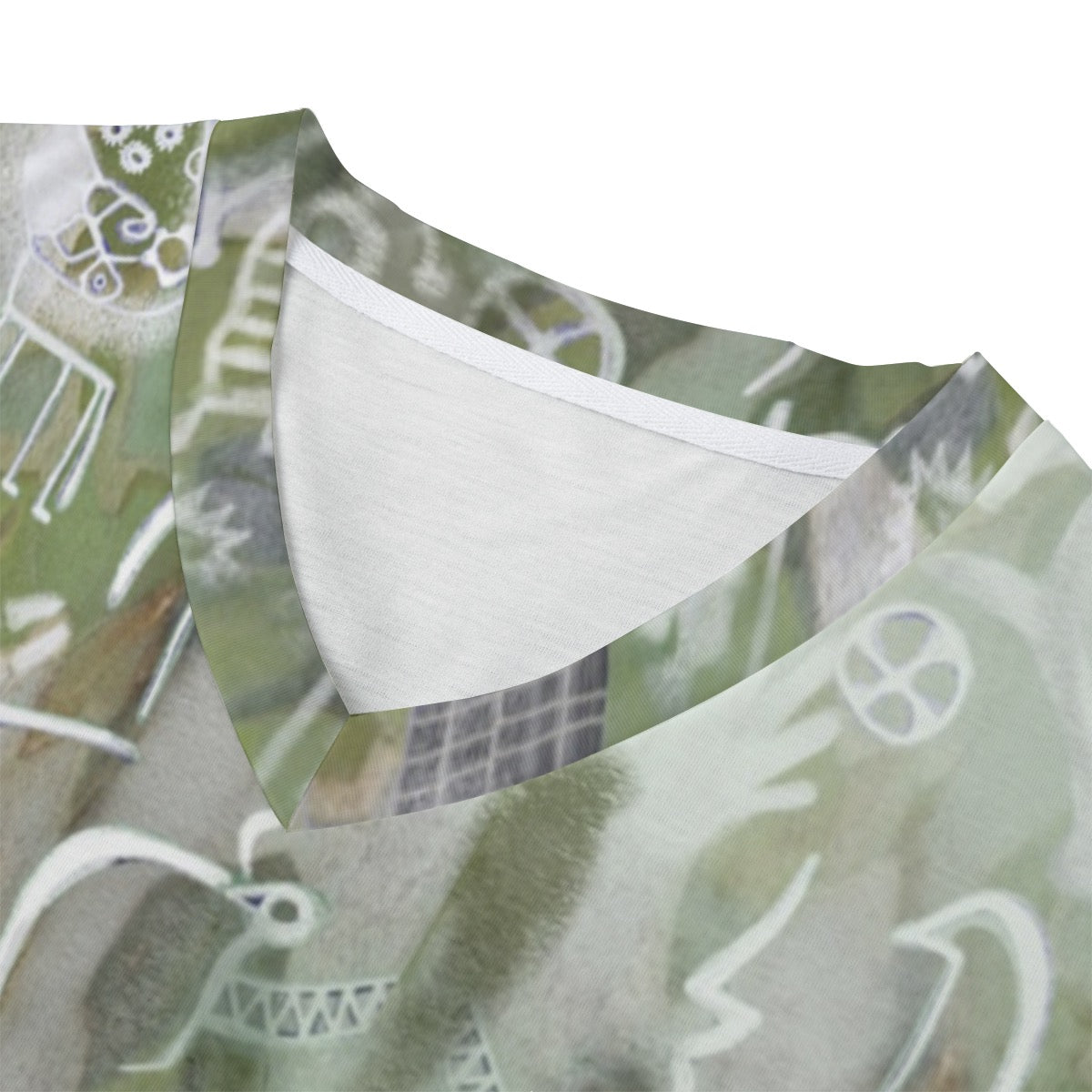 Eco-friendly All-over Print Unisex V-neck T-Shirt
