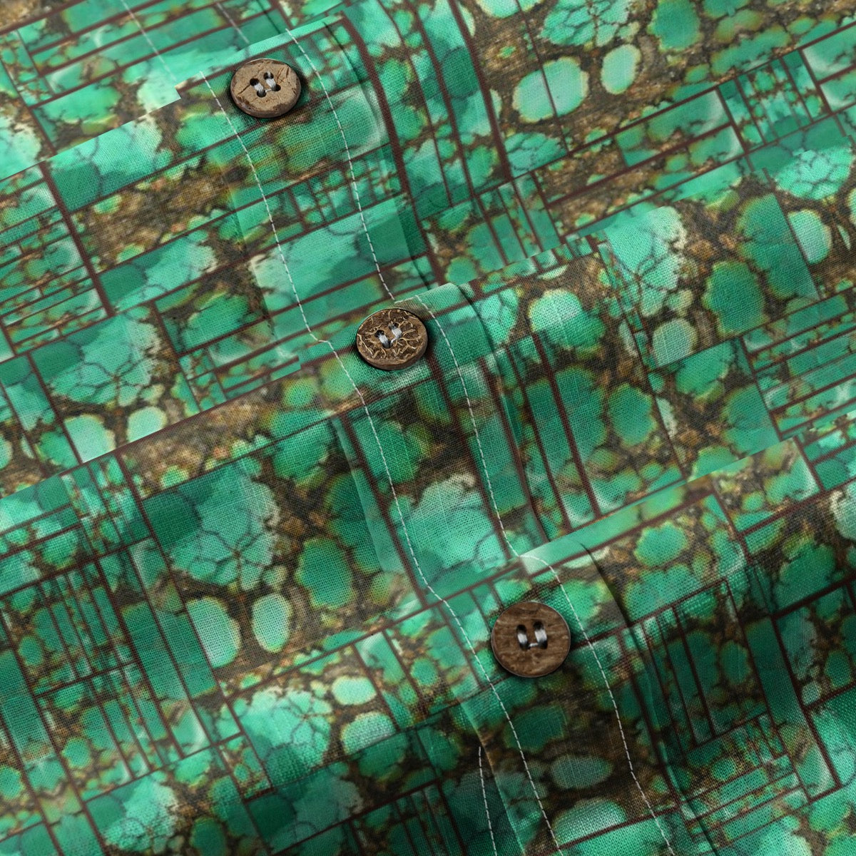 All-Over Print Men's Breathable Cotton Shirt|125GSM