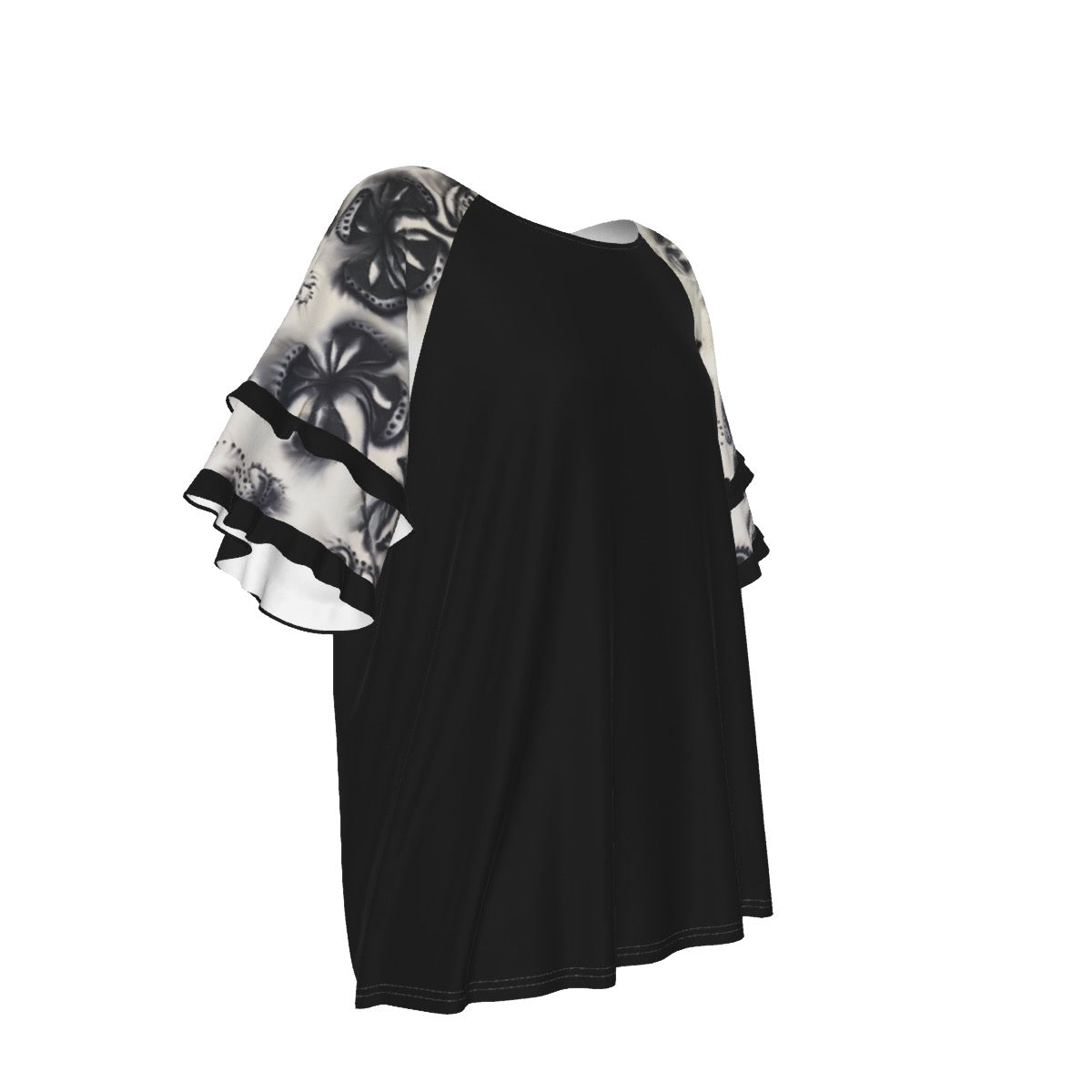 Women's Round Neck Raglan Sleeve T-shirt