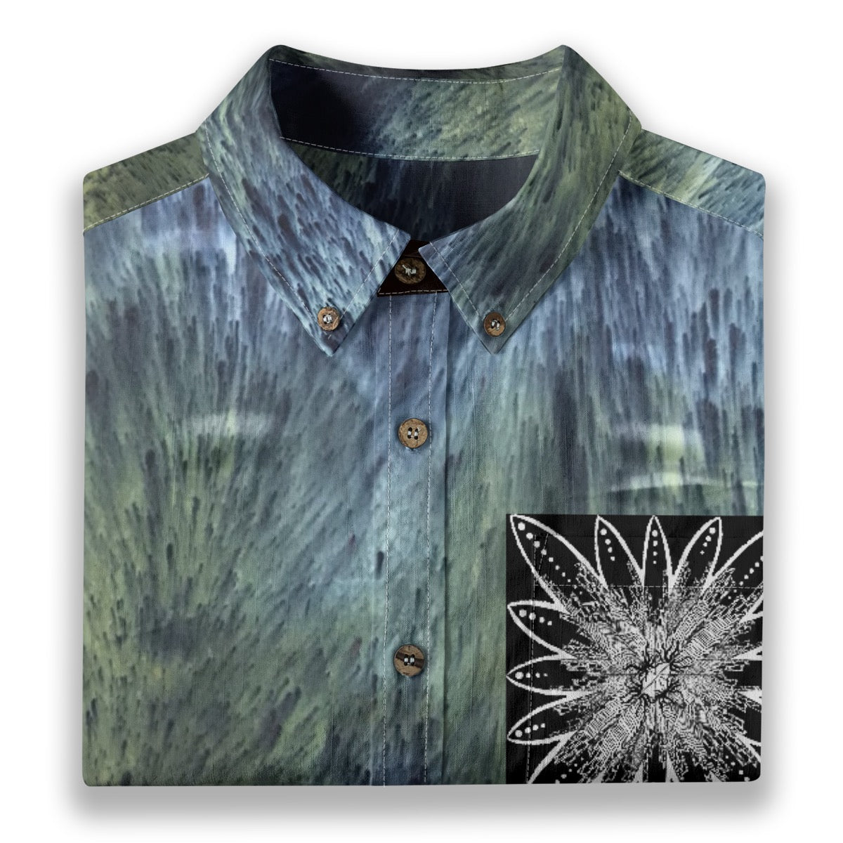 All-Over Print Men's Breathable Cotton Shirt|125GSM