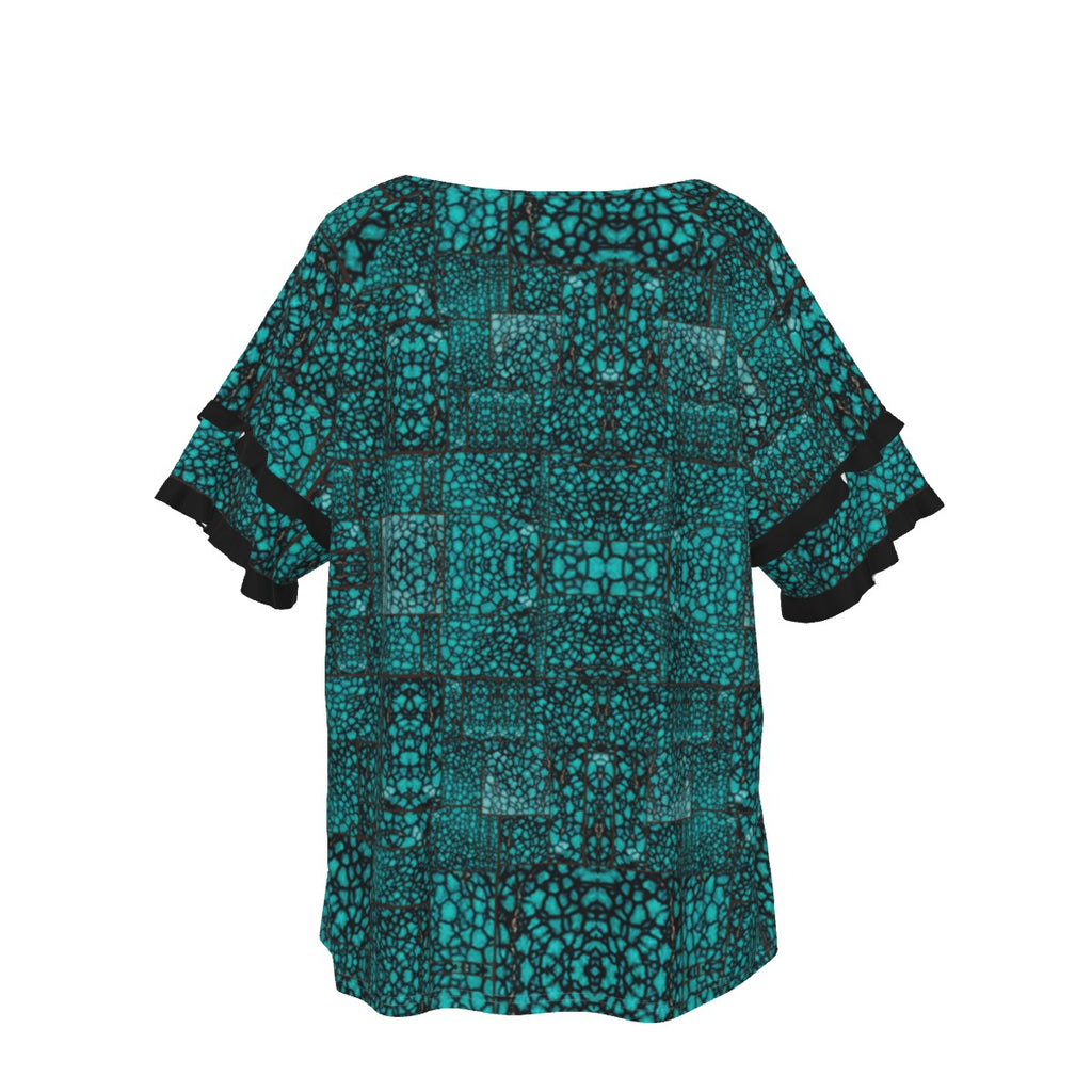 Women's Round Neck Raglan Sleeve T-shirt