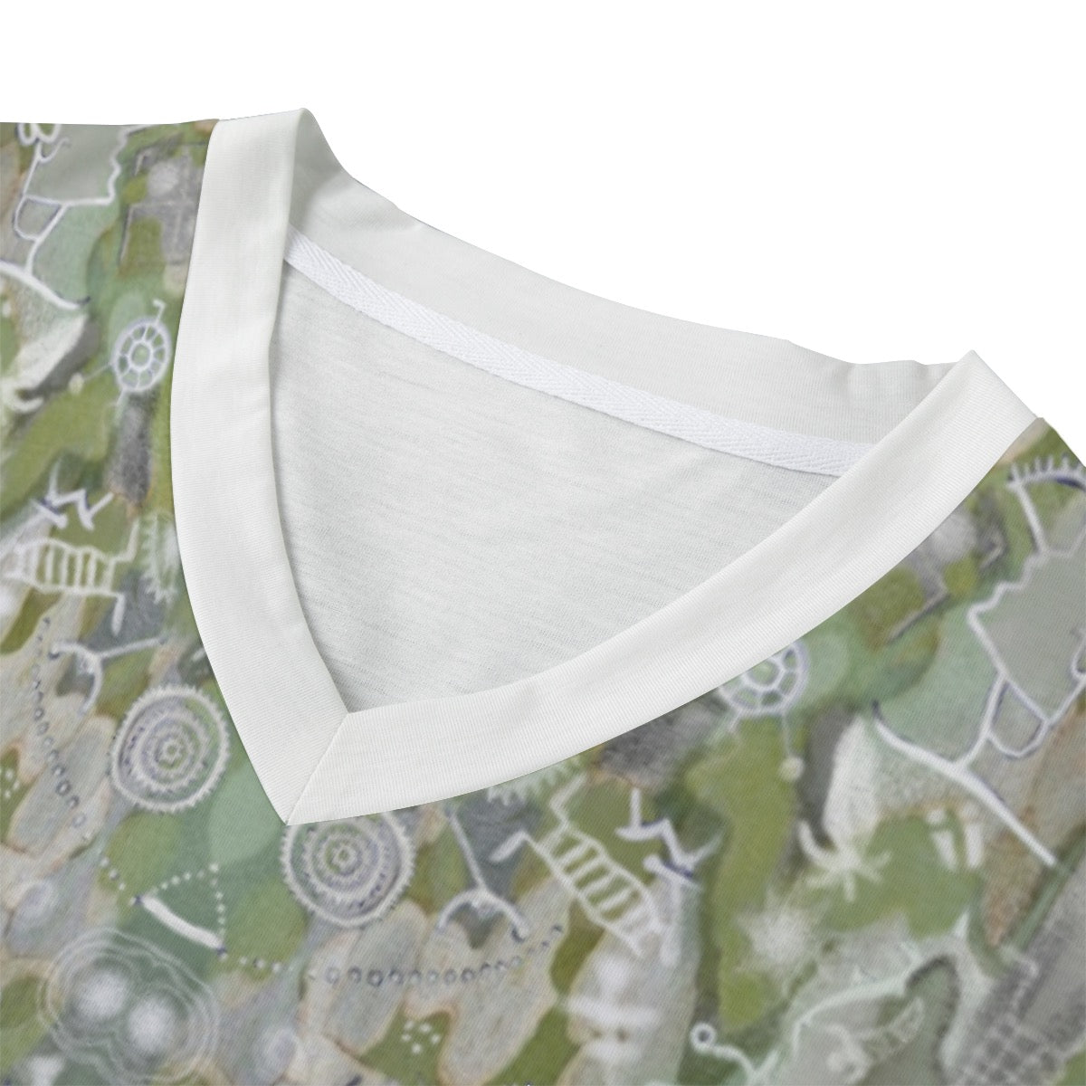 Eco-friendly All-over Print Unisex V-neck T-Shirt