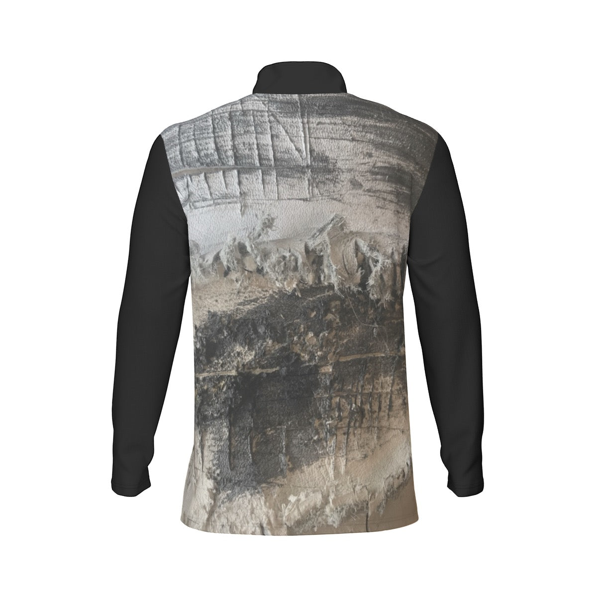 All-Over Print Men's Sports Collar Jersey With Long Sleeve| Interlock