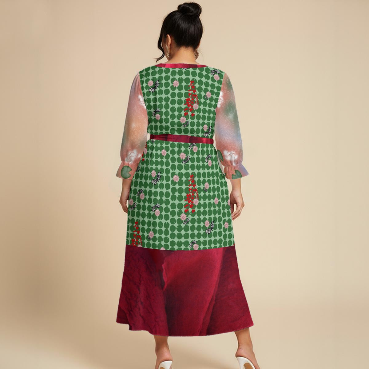 All-Over Print Women’s Maxi Dress|Plus Size
