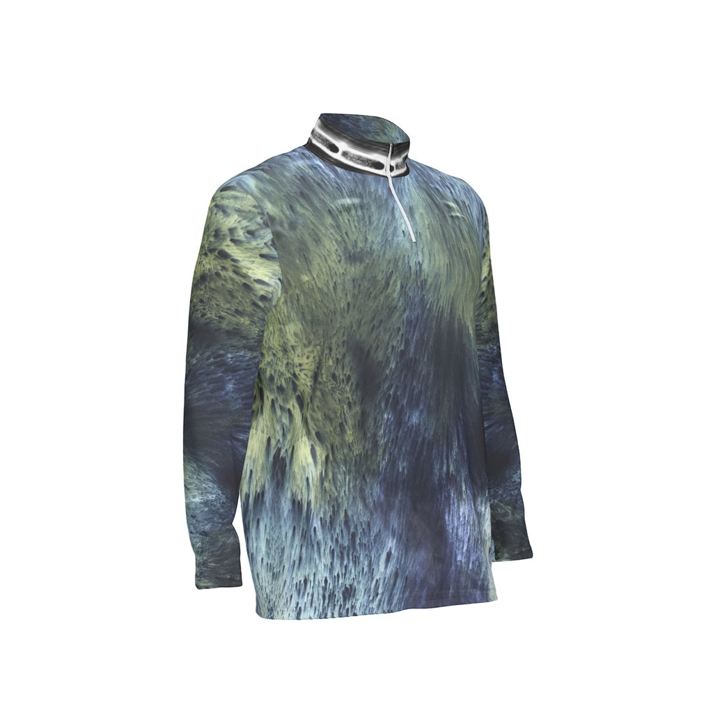 All-Over Print Men's Sports Collar Jersey With Long Sleeve| Interlock