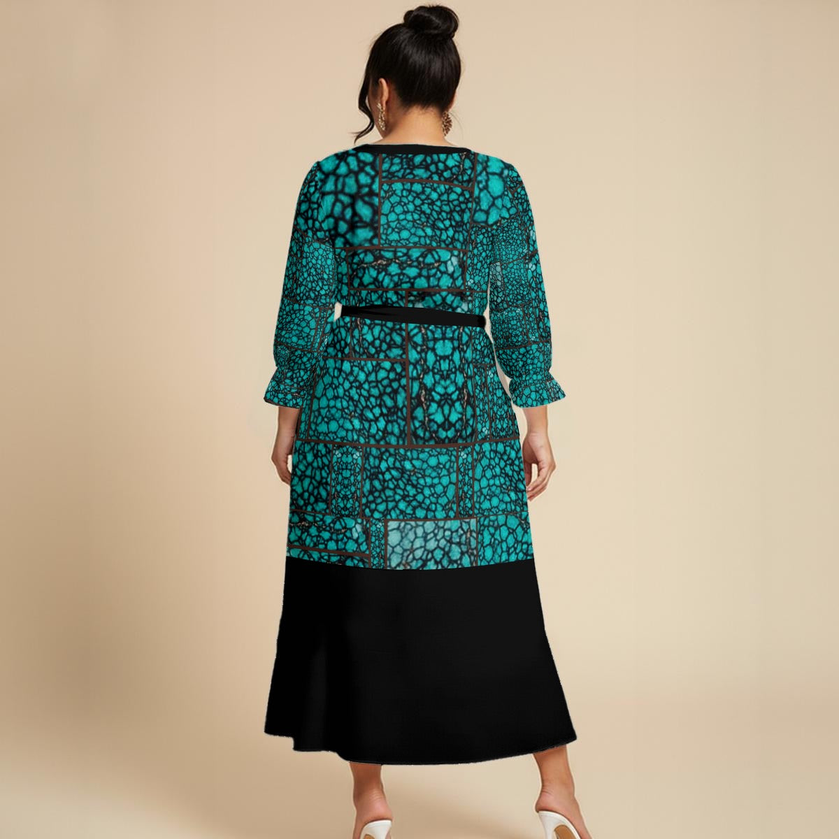 All-Over Print Women’s Maxi Dress|Plus Size