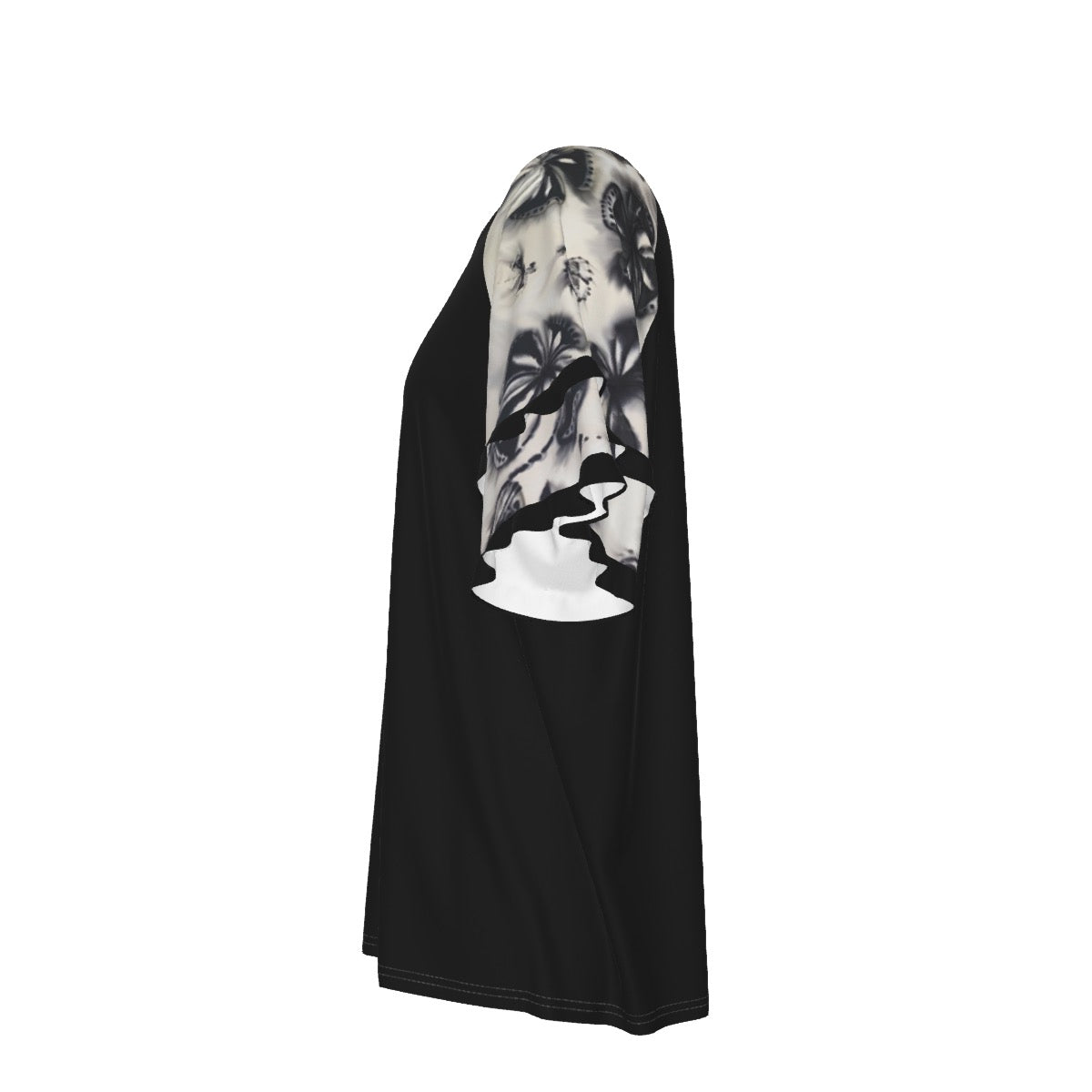 Women's Round Neck Raglan Sleeve T-shirt