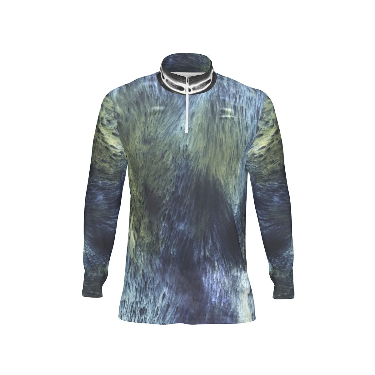 All-Over Print Men's Sports Collar Jersey With Long Sleeve| Interlock
