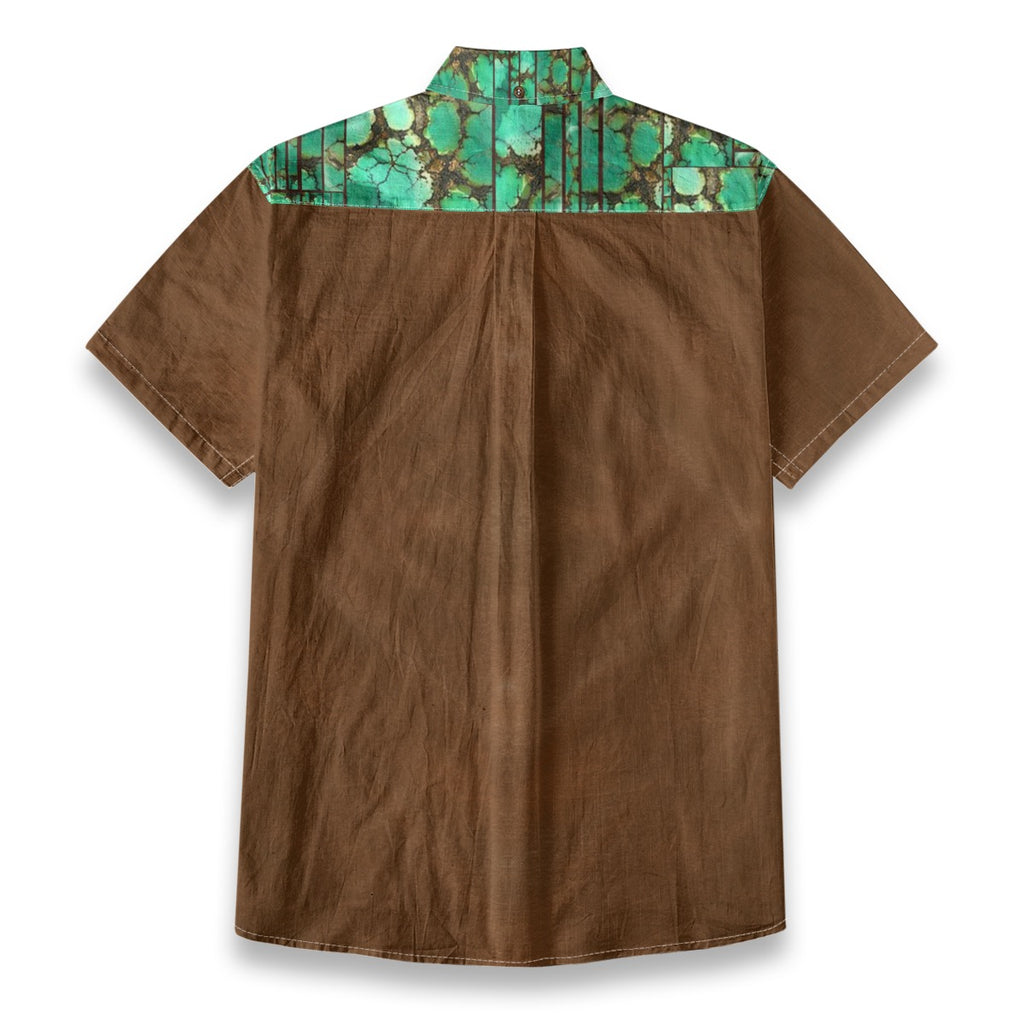 All-Over Print Men's Breathable Cotton Shirt|125GSM