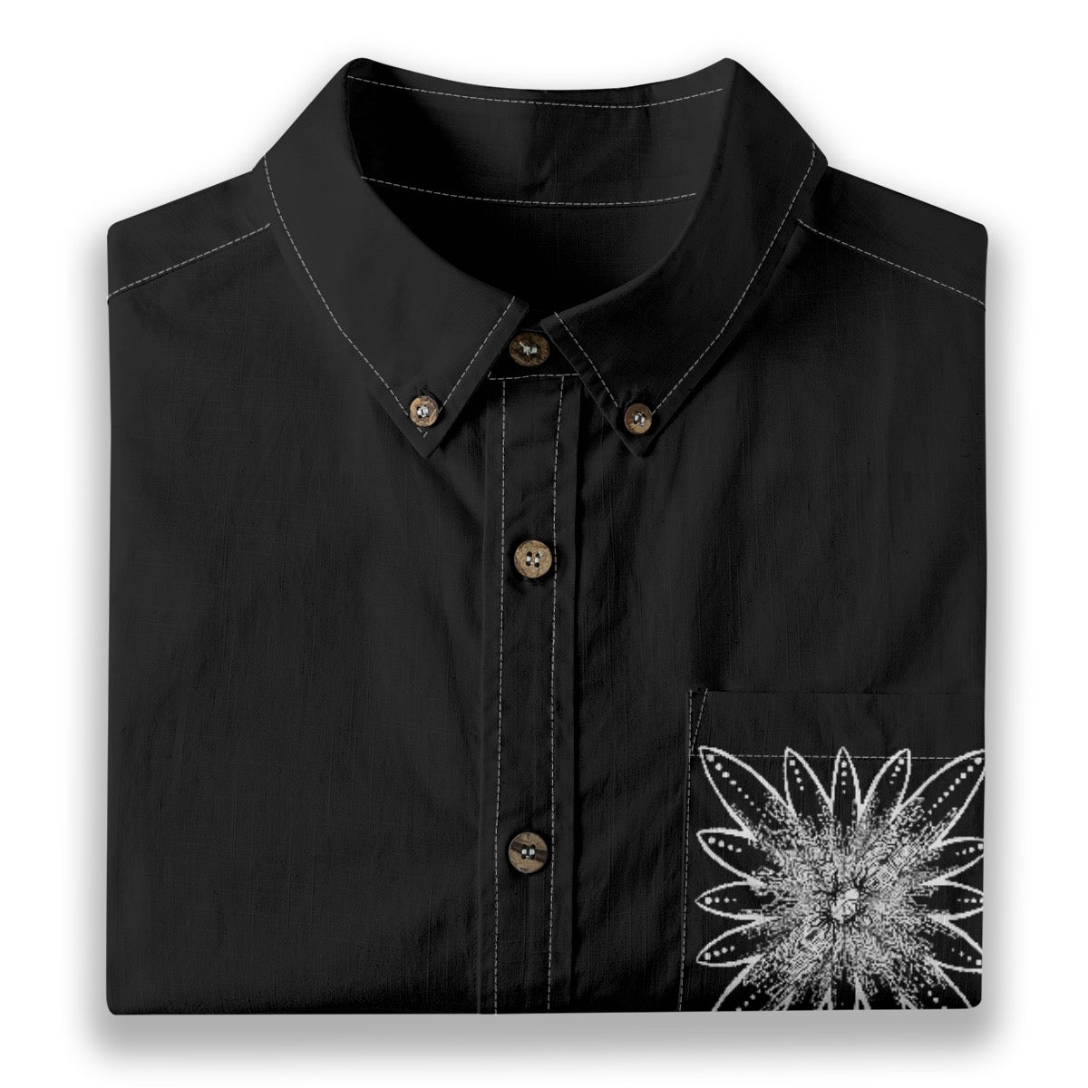 All-Over Print Men's Breathable Cotton Shirt|125GSM