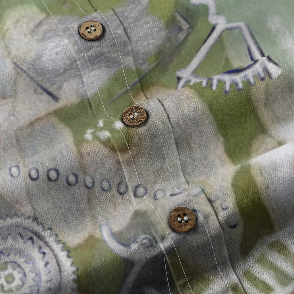 All-Over Print Men's Breathable Cotton Shirt|125GSM
