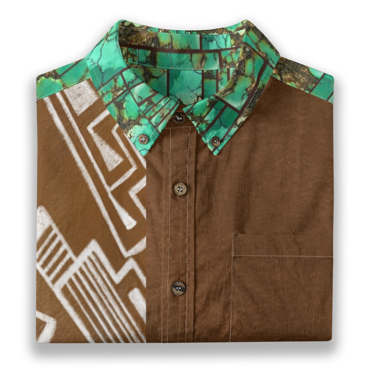 All-Over Print Men's Breathable Cotton Shirt|125GSM