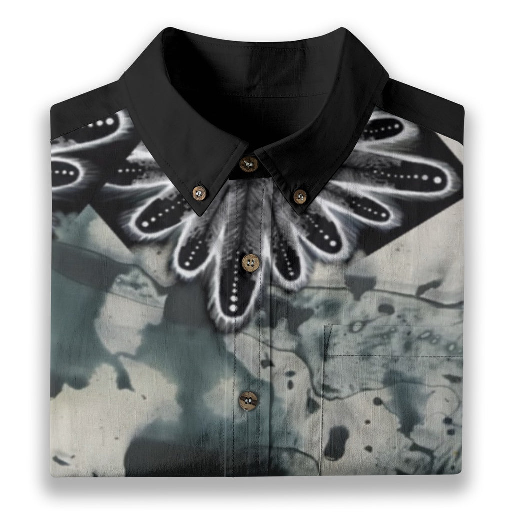 All-Over Print Men's Breathable Cotton Shirt|125GSM