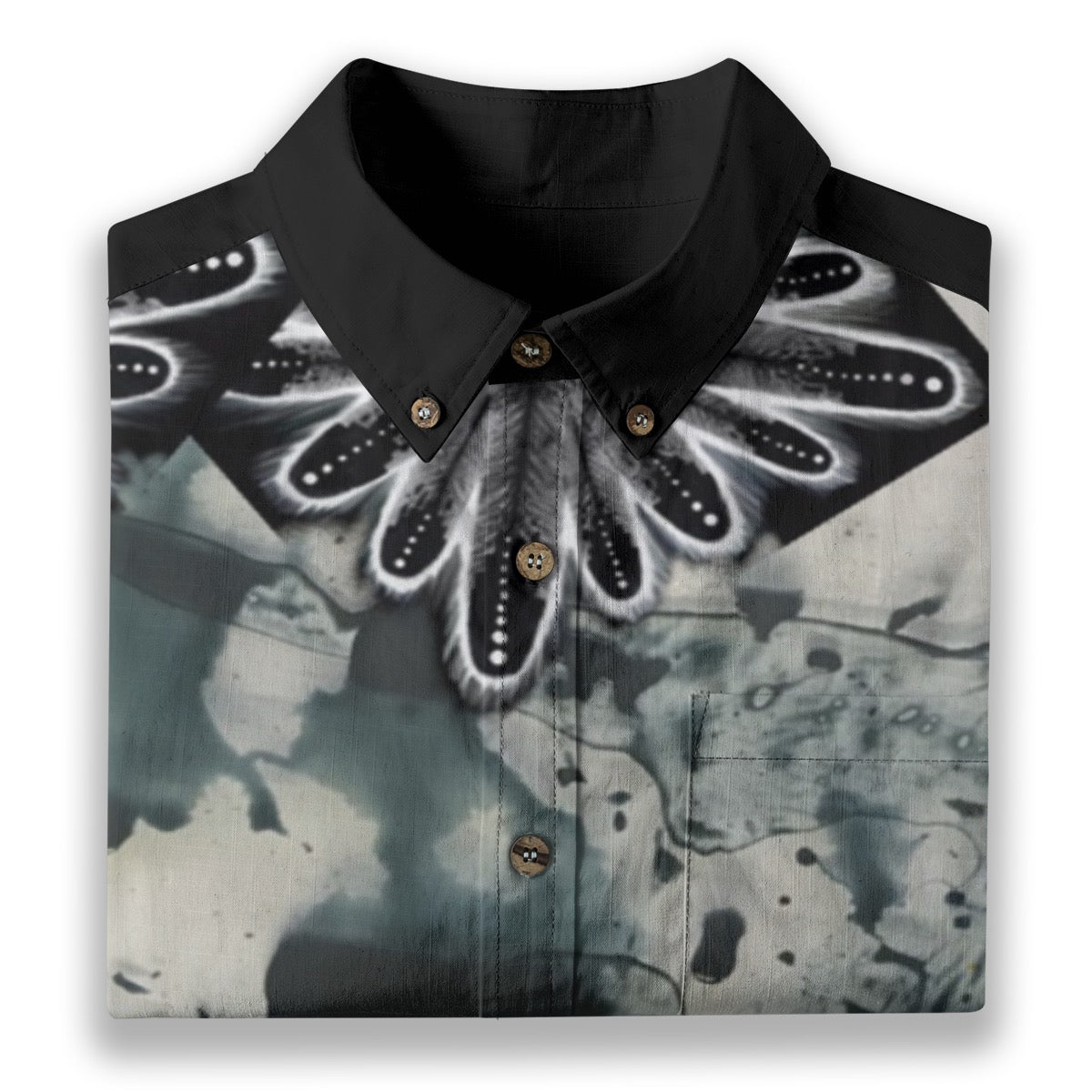 All-Over Print Men's Breathable Cotton Shirt|125GSM