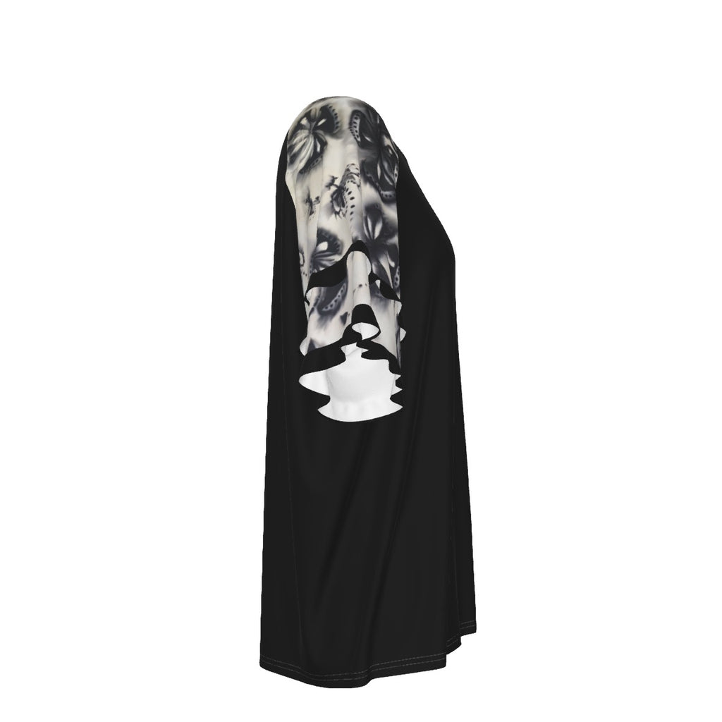 Women's Round Neck Raglan Sleeve T-shirt