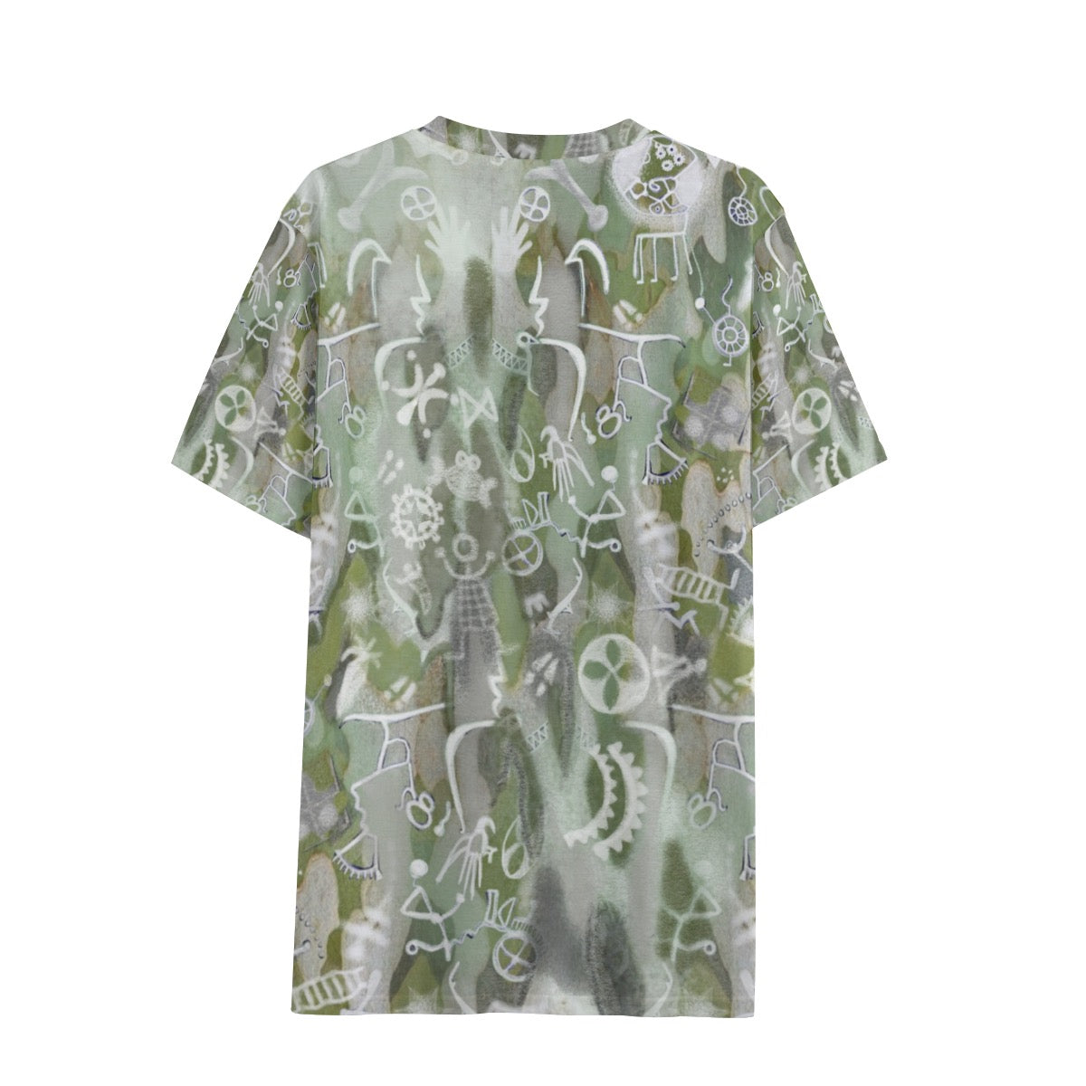 Eco-friendly All-over Print Unisex V-neck T-Shirt