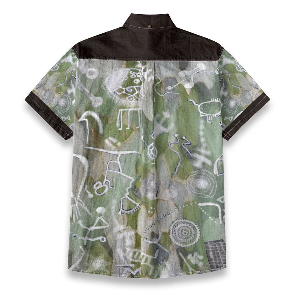 All-Over Print Men's Breathable Cotton Shirt|125GSM