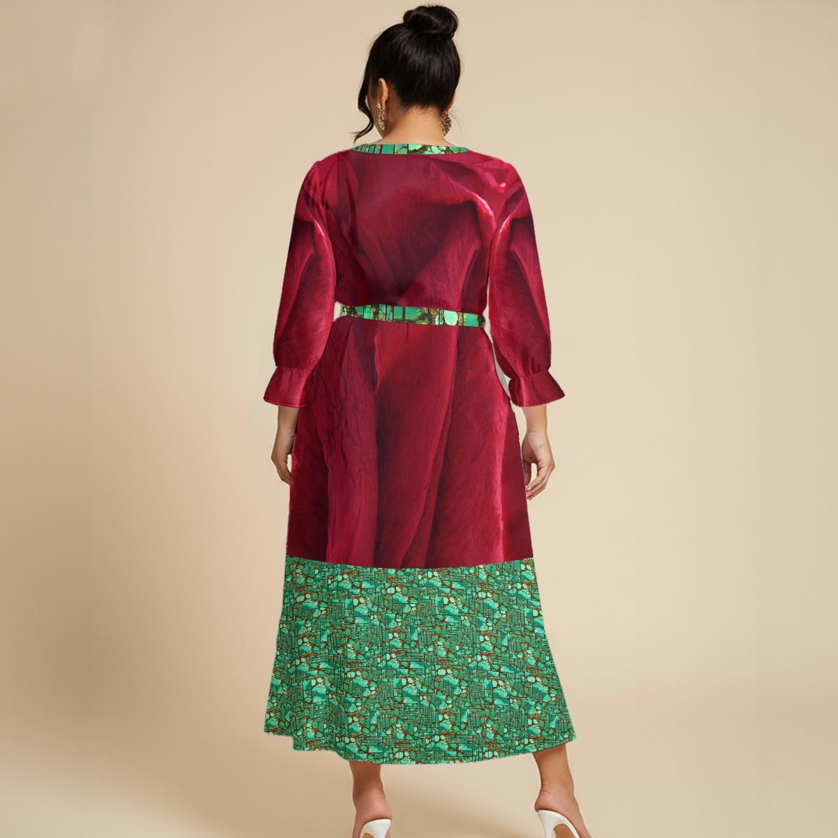 All-Over Print Women’s Maxi Dress|Plus Size