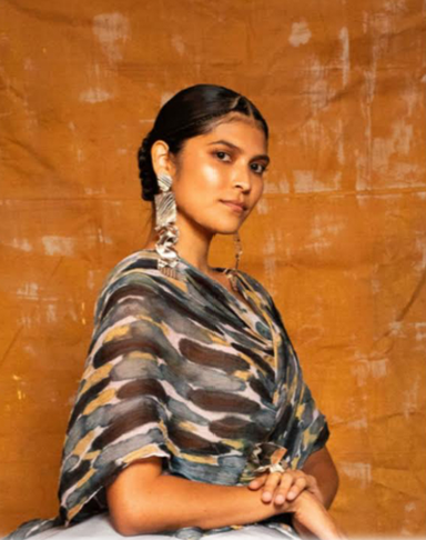 “Cool Sage Mist” Silk Wrap