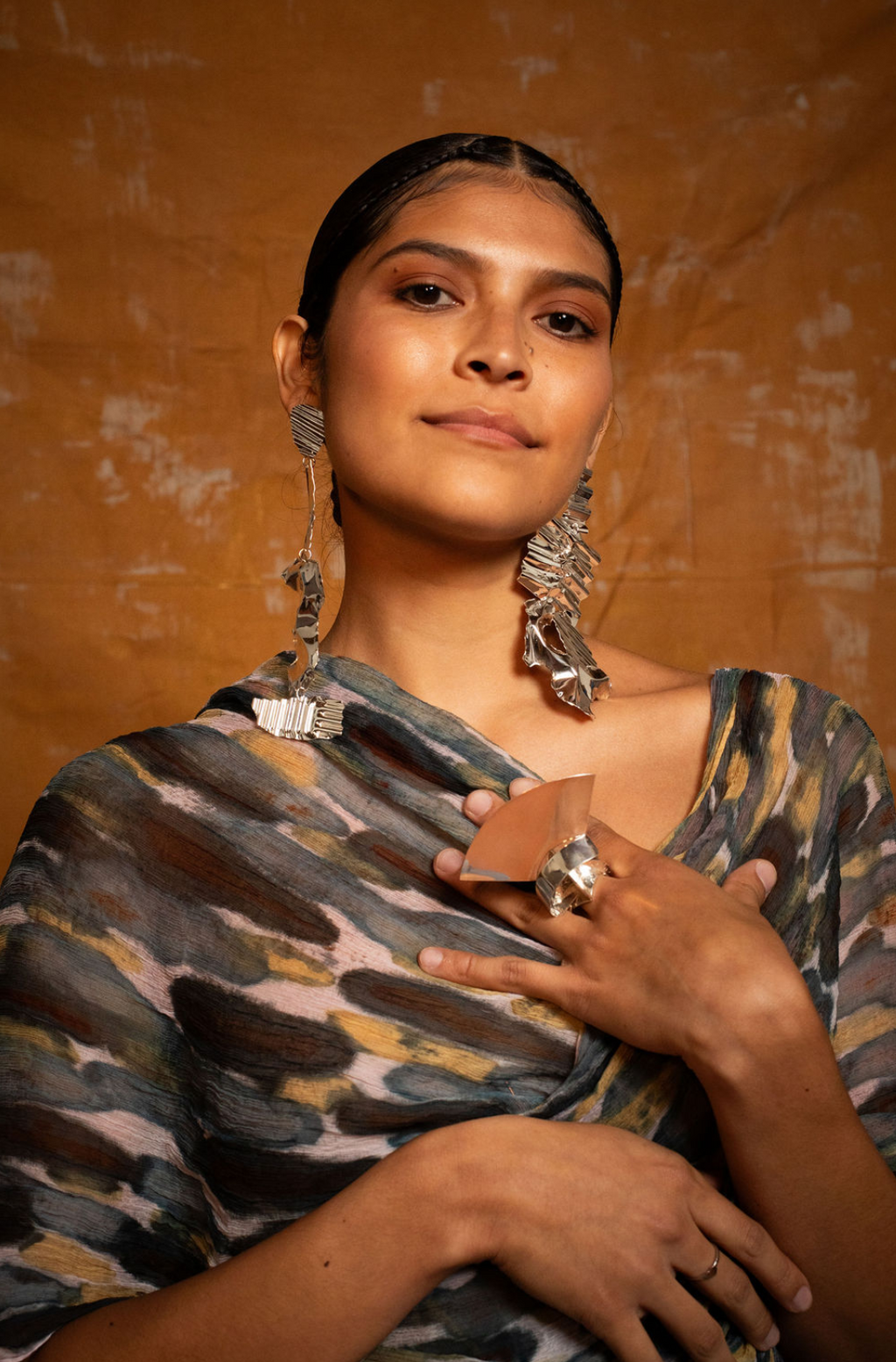 “Cool Sage Mist” Silk Wrap