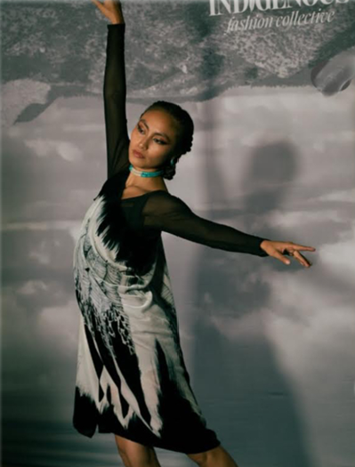 “Elegance & Prayer” Eagle Feather Dress