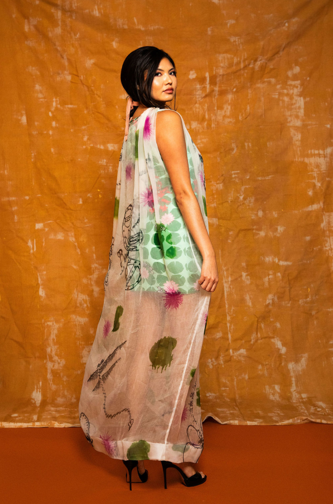 “Floating Waterlilies I” Dress